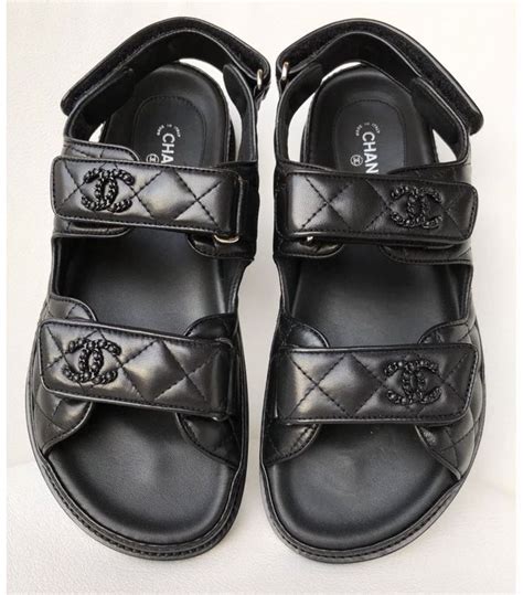 chanel dames sandalen|chanel kid sandals.